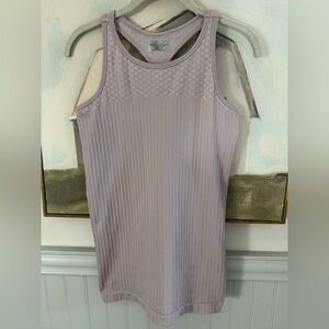 ATHLETA Renew Racerback Steetch Bodycon Tank Light Purple Sleeveless Size Large
